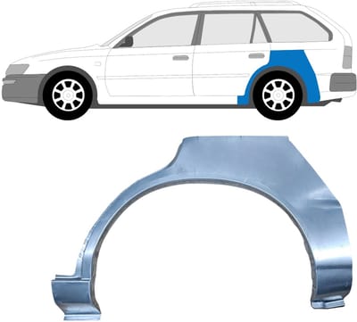 Reparatiepaneel achterspatbord voor Toyota Corolla E10 1991-1998 / Links / COMBI