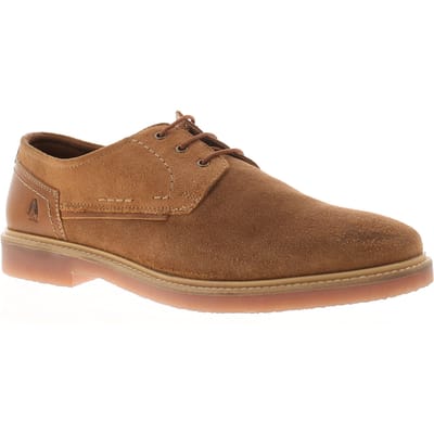 Hush Puppies Heren Schoenen Slimme Man Suède Leren Tan