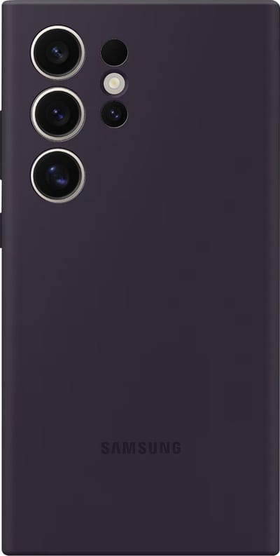 Samsung Silicone Case - Geschikt voor Samsung Galaxy S24 Ultra - Dark Violet
