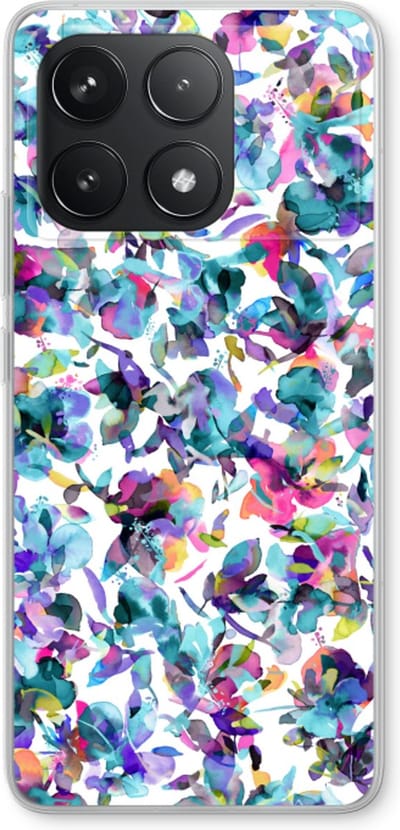 Case Company® - Hoesje geschikt voor Xiaomi Poco F6 Pro hoesje - Hibiscus Flowers - Soft Cover Telefoonhoesje - Bescherming aan alle Kanten en Schermrand