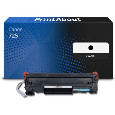 PrintAbout huismerk Toner 725 Zwart Geschikt voor Canon