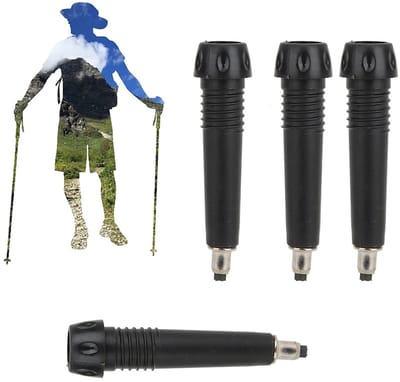 Allecto - Alpenstock Punten - Draagbare Wandelen Trekking - Lichtgewicht Carbon Tungsten Staal - Ondersteuning en Stabiliteit - Geschikt voor Avont..