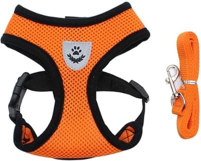 Narimano® Hond Zacht Vest Harnas, Pet Hond Puppy - Ademend Zacht Mesh Verstelbaar Huisdier - Wandelen Harnas Voor Kleine Medium Honden