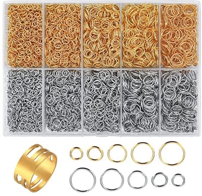 DIY Sieraad Reparatieset - 4800 Stuks Springringen en Kettingringen voor Sieraden maken en Restaureren