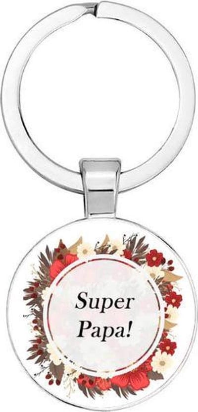 Akyol - Super papa Sleutelhanger - Vader sleutelhanger - cadeautjes mannen - Vaderdag cadeautje - Papa cadeau