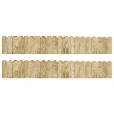 vidaXL - Gazonranden - 2 - st - 120 - cm - geïmpregneerd - grenenhout