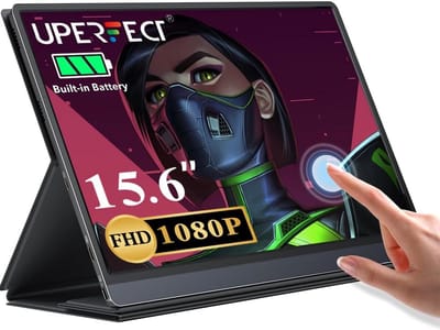 Draagbare Monitor 15.6 Inch Touchscreen 1080P FHD met Blokkerende Duidelijkheid en Ultra Dun Ontwerp