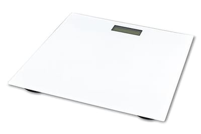 Digitale Personenweegschaal tot 180 kg – Nauwkeurig tot 500g – Meet in kg/lb – Modern Wit Glas met Display