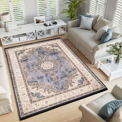 Tapiso Victoria Vloerkleed Laagpolig Antislip Vintage Tapijt Maat- 80x150