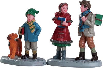 Lemax - Going To School - Set Of 2