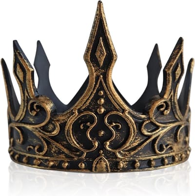 Medieval King Kostuum Accessoires voor Volwassenen - Verstelbare Kroon voor Carnaval, Theatervoorstelling en Verkleedfeest