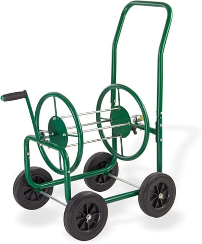 Slangwagen XL - Slangenhouder - Tuin bewateren - Grote rubberen wielen - 82 x 49 x 93 cm