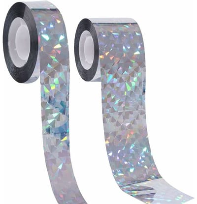 YAGXIG Duivenwerende tape (2 rollen) - 80 meter - Hoogglanzende reflecterende tape - Verjaagt effectief duiven, vogels, katten en andere dieren.