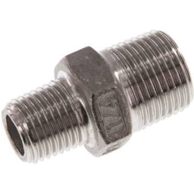 R 3/8'' x R 1/4'' RVS Borstnippel 16 Bar [2 Stuks]