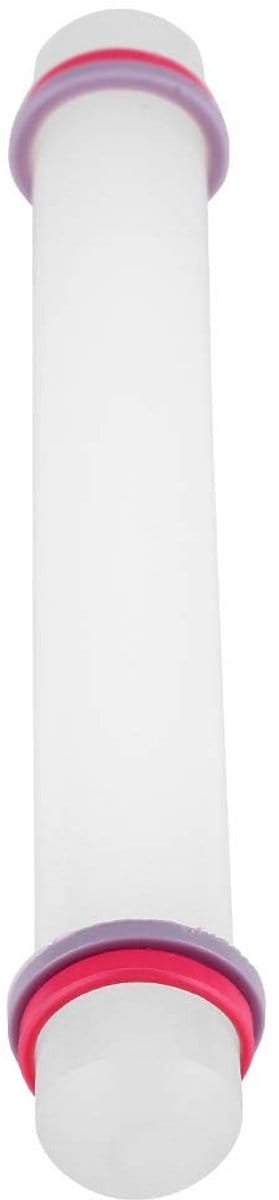 Dailygoods- Deegroller Antiaanbaklaag - Fondant Deegroller - Keukengereedschap - Gelijkmatige Dikte - 22,5 x 2,5 cm - Lichtgewicht - Bakgereedschap