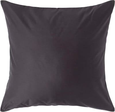 Homescapes Luxe Satijn Kussensloop 60x60 cm – Antracietgrijs – 100% Egyptisch Katoen – Draaddichtheid 1000