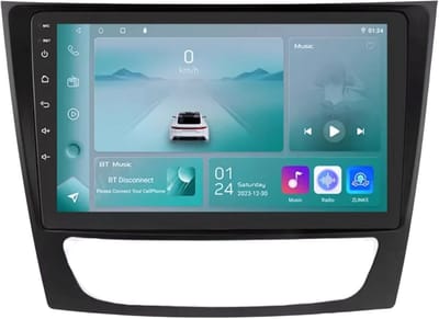 Autoradio met bluetooth - Carplay - Voor Mercedes Benz E Klasse W211 E300 E350 E240 - Geschikt voor Apple en Android - Stereo - Navigatie - Navigatiesysteem auto - 1GB 32GB