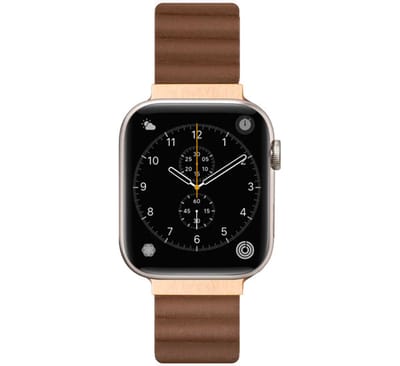 LAUT Novi Leather Loop Apple Watch 38mm / 40mm / 41mm / 42mm sepia brown