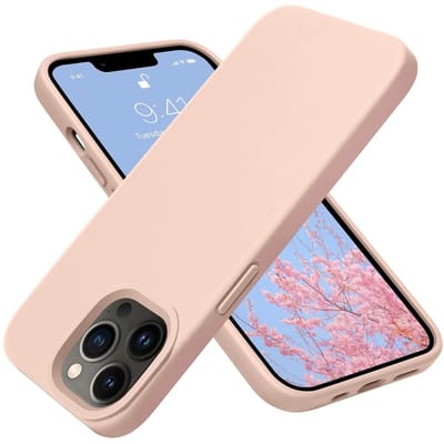 geschikt voor iPhone 14 Pro Max Hoesje Siliconen - Soft Touch Telefoonhoesje - geschikt voor iPhone 14 Pro Max Silicone Case met zachte voering - Mobiq Liquid Silicone Case Hoesje geschikt voor iPhone 14 Pro Max roze