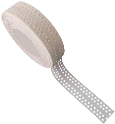 Zelfklevende Hoekrail Tape voor Droge Constructie, PVC Naadafdichting voor Plafonds en Wanden, 40 m x 5 cm