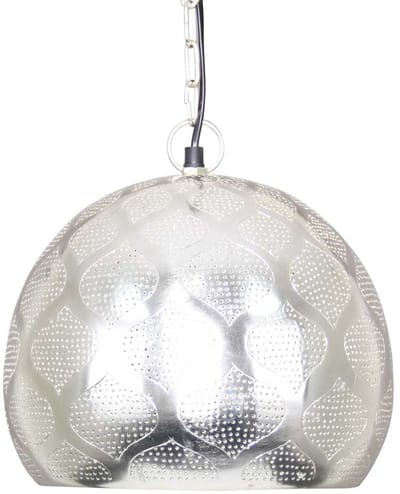 Safaary - Oosterse Hanglamp Houda Zilver Ø 28 x 27cm