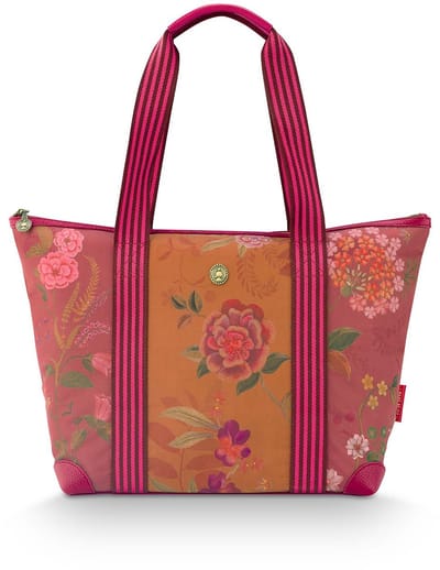 Pip Studio - Tilda Reistas Dames - Weekendtas - Bodhi Flower - Roze - 47x17x37cm