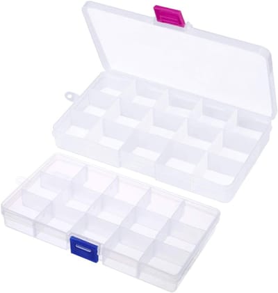 Verstelbare Plastic Organizer met Scheidingswanden voor Sieraden, Gereedschap en Knutselspullen - Ideaal voor Reizen en Opbergruimte