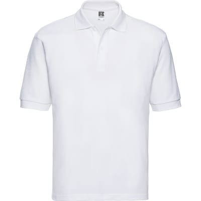 Russell Heren Polycotton Pique Poloshirt (Wit)