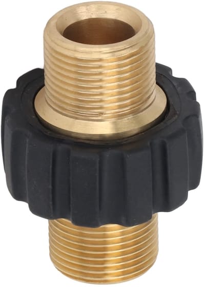 Dailygoods Hogedrukreiniger Adapter - Messing Verbinding - 5000 Max - M22 Connector - Vervangende Onderdelen - Geschikt voor Hogedrukreinigers