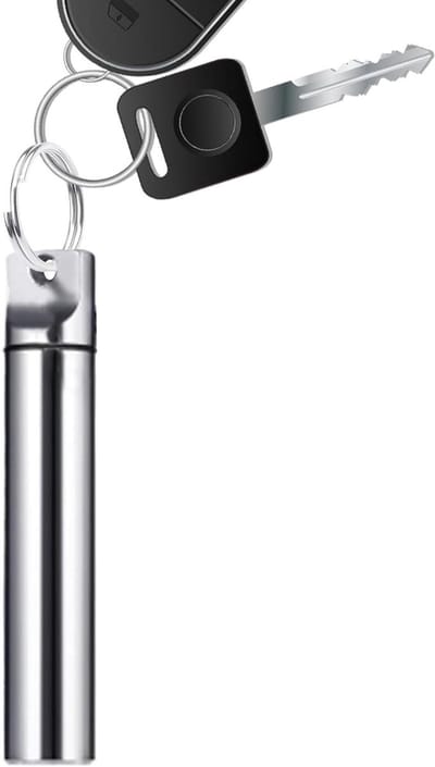 Tandenstoker Houder - Reis Dispenser - Hygiënisch Gebruik - Draagbaar Ontwerp - 11 x 3 x 3 cm - Mat Metaal