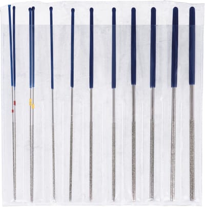 Omgoods - Laser 8645 Micro Round Diamond Coated File Set - 12-delig