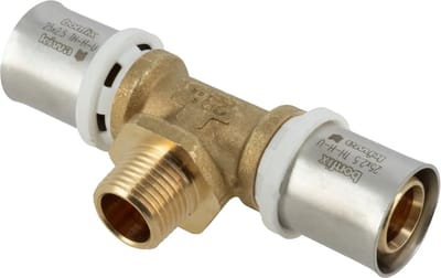 Bonfix Alu-pers T-stuk 25 x 1/2″ bu.dr. x 25 mm