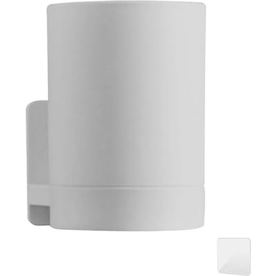 Porte-brosse à dents mural Simple, porte-gobelet de dentifrice, étagère de rangement de salle de bain sans perceuse, organisateur de support Portable gris