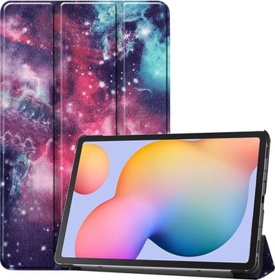 Hoesje - Geschikt voor Samsung Galaxy Tab S6 Lite - Dun & Stevig - Hardcover Book Case - Trifold Bookcase Hoes - Hard Cover - Tablethoes - Galaxy