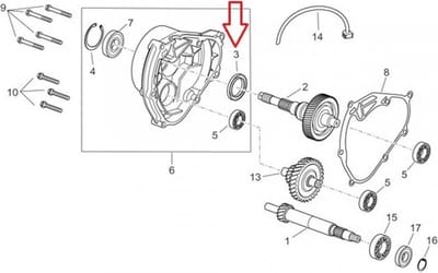 originele motorafdichting voor gilera 500 nexus scooter 2004 tot 2012 873351 nieuw