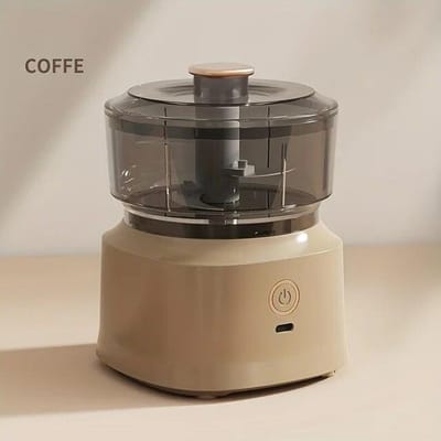 Elektrische Knoflookpers Hakmolen Food Chopper Draadloze Elektrische Vleesmolen Kookmachine Mini Knoflookmixer Keukenaccessoires zwart