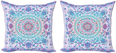 ABAKUHAUS Mandala kussenhoes – 2x40 cm – Dubbelzijdig bedrukt – Microvezel