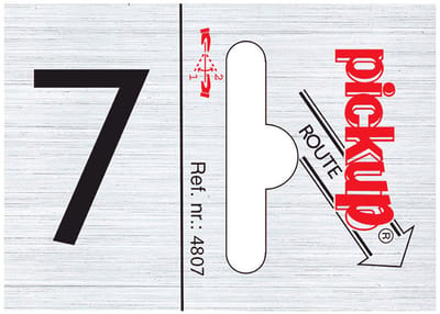 Pickup Route alulook 25x44 mm - cijfer 7