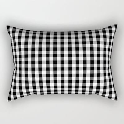 Moderne Eenvoudige Zwart-Witte Geometrische Lange Streep Kussensloop Bank Kussenhoes 30X50 without pillow core