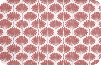 WC mat 60x40 cm - Antislip - Waaier - Motief - Terra - Toiletmat - Vloermat - Douchemat - Toilet tapijt - Toiletmatten