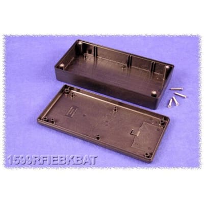 Hammond Electronics 1599RFIEBKBAT Handbehuizing 170 x 85 x 34 ABS Zwart 1 stuk(s)