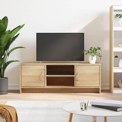 vidaXL - Tv-meubel - 102x30x37,5 - cm - bewerkt - hout - sonoma - eikenkleurig