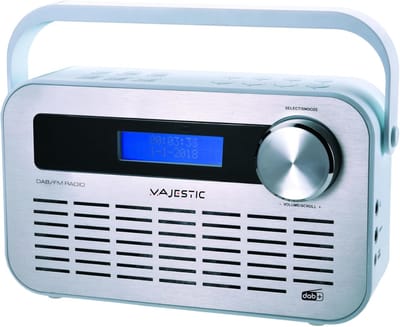 Digitale Radio - DAB Ontvanger - Muziek Luisteren - AUX Ingang - 20x20x30 cm - Wit
