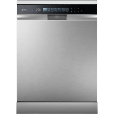 Midea MDWEF1433GSS-W vrijstaande vaatwasser van roestvrij staal