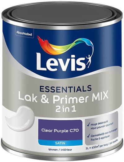 Levis - Essentials Lak & Primer Mix - Clear Purple C70 - Mengverf - 1 L