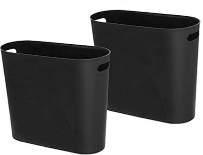 Slanke Vuilnisbak voor Thuis en Kantoor - 10 Liter - 2 Stuks