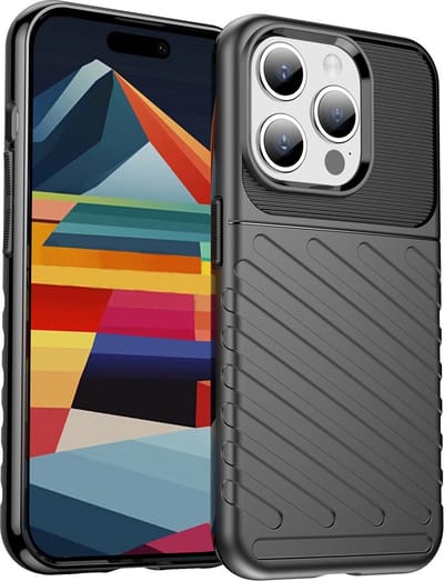Cityhoesje-iPhone 15 Pro – Thunder – Silicone – Backcover