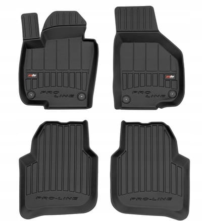 Frogum 3D Rubberen Vloermatten Set – Geschikt voor SKODA Superb II 2008-2015 – 4-delig – TPE Premium Kwaliteit – Extra Hoge Rand 6 cm – Geurloos – Zwart