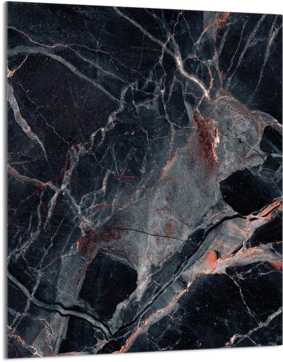 TMK ArtDeko Serie - Snijplank van Glas - 40x52 cm - Marmer - Hittebestendig