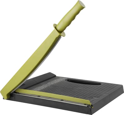Hefboomsnijder A4 Papiersnijder - 12 Inch - Snijlengte - 16 Bladcapaciteit - Draagbare Papier Vouwmachine - Opvouwbaar Ontwerp - Geschikt voor Kantoor - Thuis - School